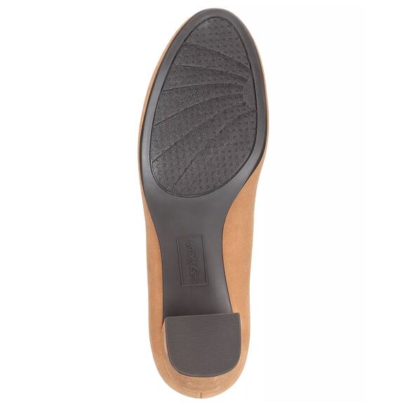 Easy Street Women Proper Classic Pump Heels Size US 9W Sand Tan Super Suede - Picture 5 of 5